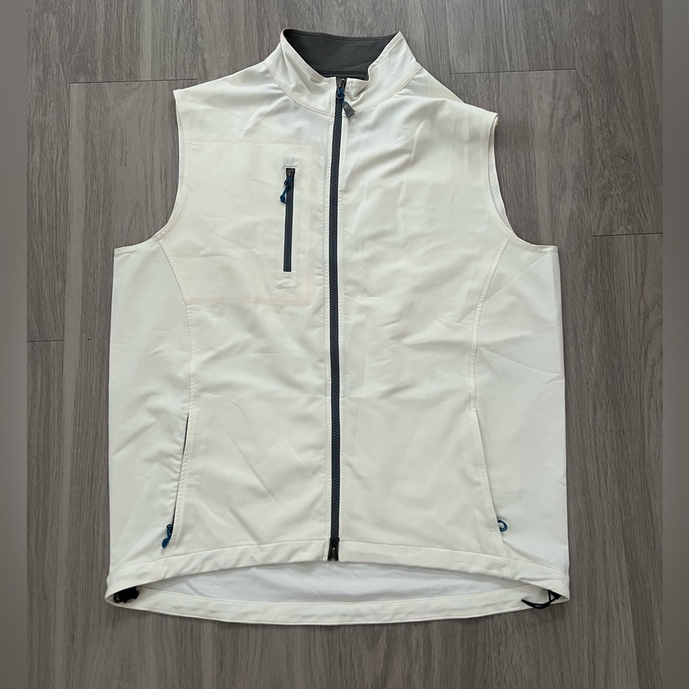 Peter Millar Golf White Vest Large